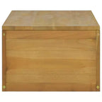 vidaXL Meuble de salle de bain Teck massif Teck naturel