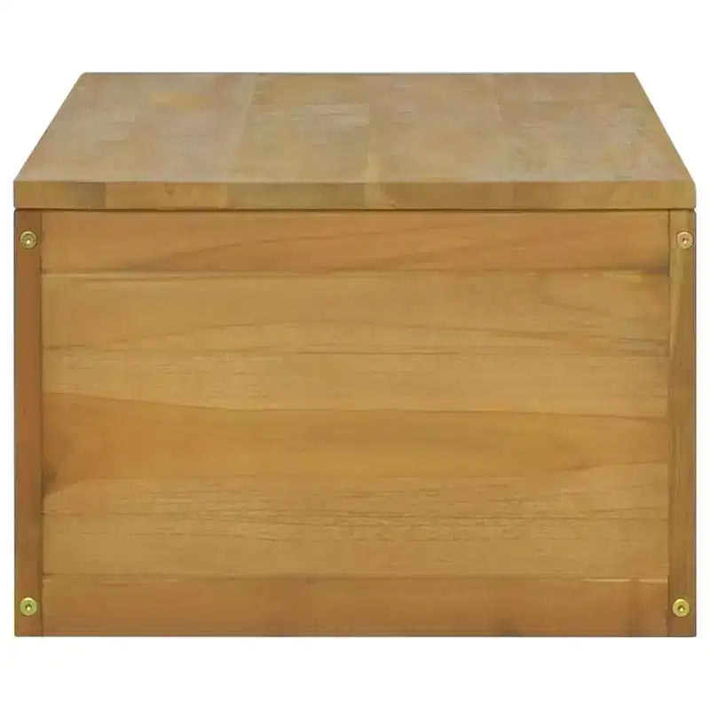 vidaXL Meuble de salle de bain Teck massif Teck naturel