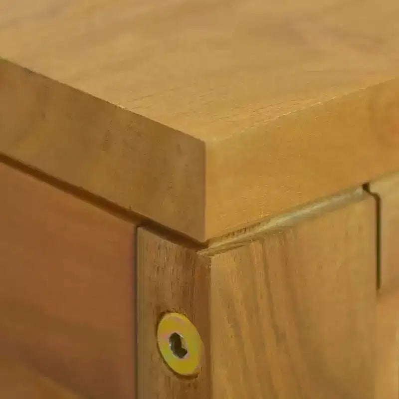vidaXL Meuble de salle de bain Teck massif Teck naturel