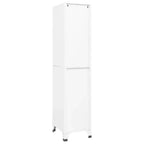vidaXL Armoire vestiaire en acier blanc standard rectangulaire