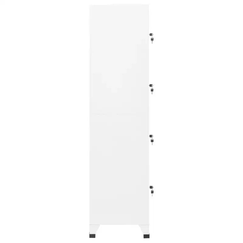 vidaXL Armoire vestiaire en acier blanc standard rectangulaire