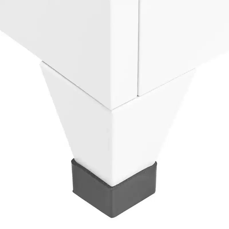 vidaXL Armoire vestiaire en acier blanc standard rectangulaire