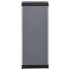 vidaXL Armoire de rangement de jardin – Organiseur de patio compact, en PVC et PP, avec 1 étagère et serrure de sécurité, gris et noir, 35x40x85 cm