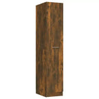 vidaXL Armoire d'apothicaire chêne fumé - Grand espace de rangement, bois d'ingénierie, conception coulissante idéale pour le bureau, le salon, la chambre ou la cuisine