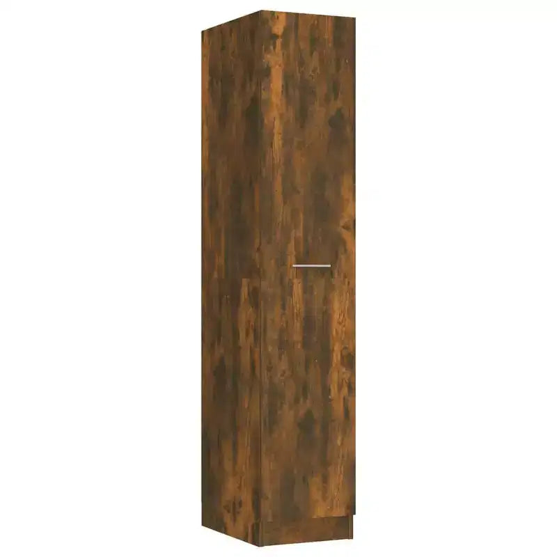 vidaXL Armoire d'apothicaire chêne fumé - Grand espace de rangement, bois d'ingénierie, conception coulissante idéale pour le bureau, le salon, la chambre ou la cuisine