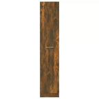 vidaXL Armoire d'apothicaire chêne fumé - Grand espace de rangement, bois d'ingénierie, conception coulissante idéale pour le bureau, le salon, la chambre ou la cuisine