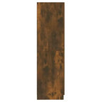 vidaXL Armoire d'apothicaire chêne fumé - Grand espace de rangement, bois d'ingénierie, conception coulissante idéale pour le bureau, le salon, la chambre ou la cuisine