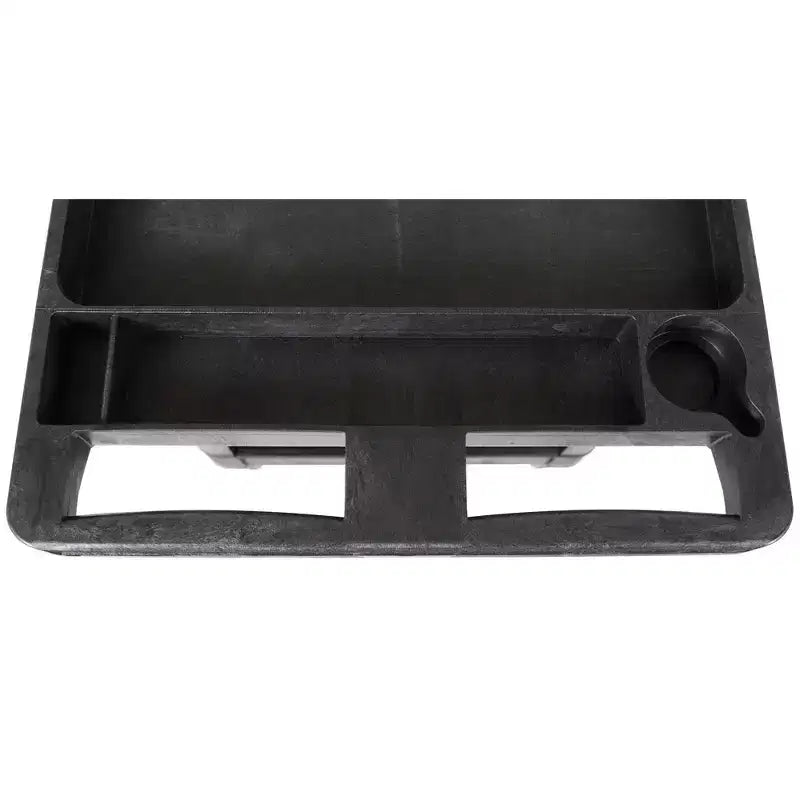 Chariot de service utilitaire à deux étagères extra large Stand Steady Tubstr – Chariot roulant robuste pour entrepôt, école et bureau (noir, 45,5 x 24,5)