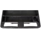 Chariot de service utilitaire à deux étagères extra large Stand Steady Tubstr – Chariot roulant robuste pour entrepôt, école et bureau (noir, 45,5 x 24,5)