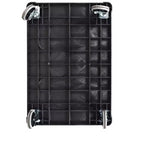 Chariot de service utilitaire à deux étagères extra large Stand Steady Tubstr – Chariot roulant robuste pour entrepôt, école et bureau (noir, 45,5 x 24,5)