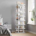 7 Tier Rotating Shoe Rack Tower, 360Revolving Shoe Display Rack, Freestanding Shoe Organizer, Circular Shelf Storage for Shoes or Handbags