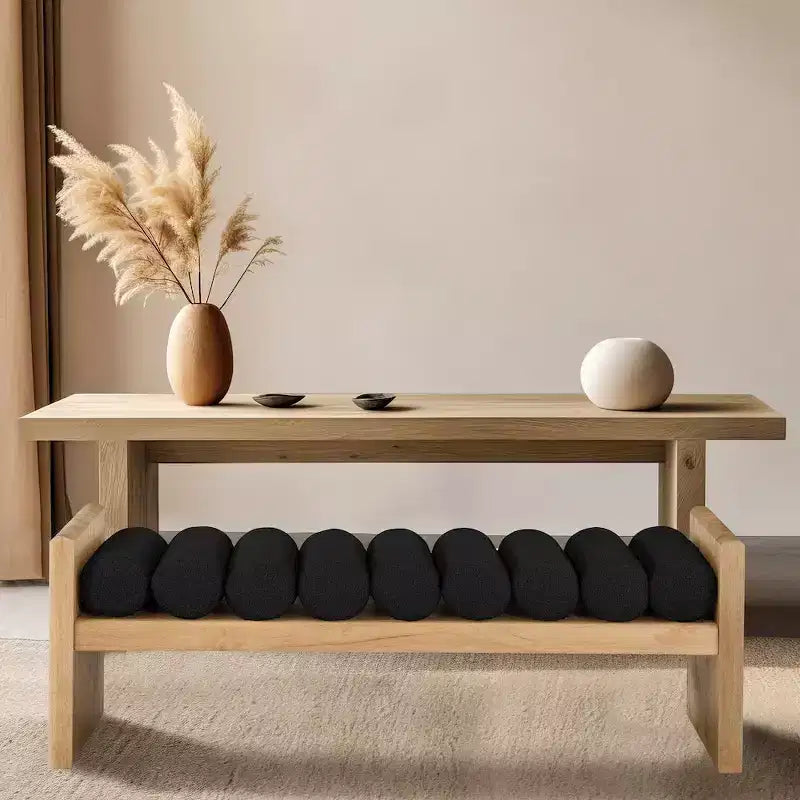 Meridian Furniture, Banc Waverly en tissu bouclé