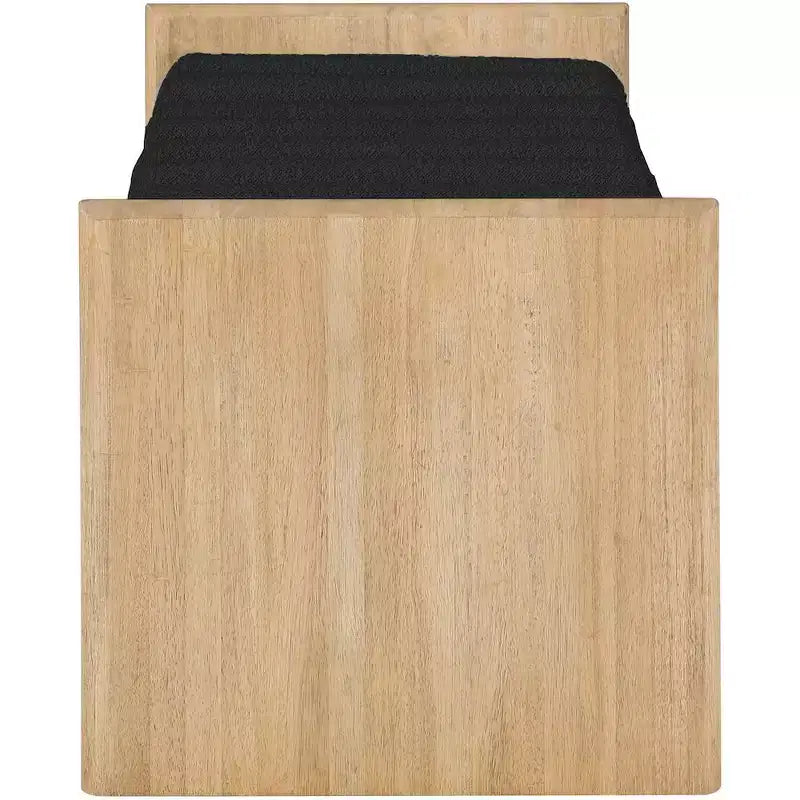 Meridian Furniture, Banc Waverly en tissu bouclé