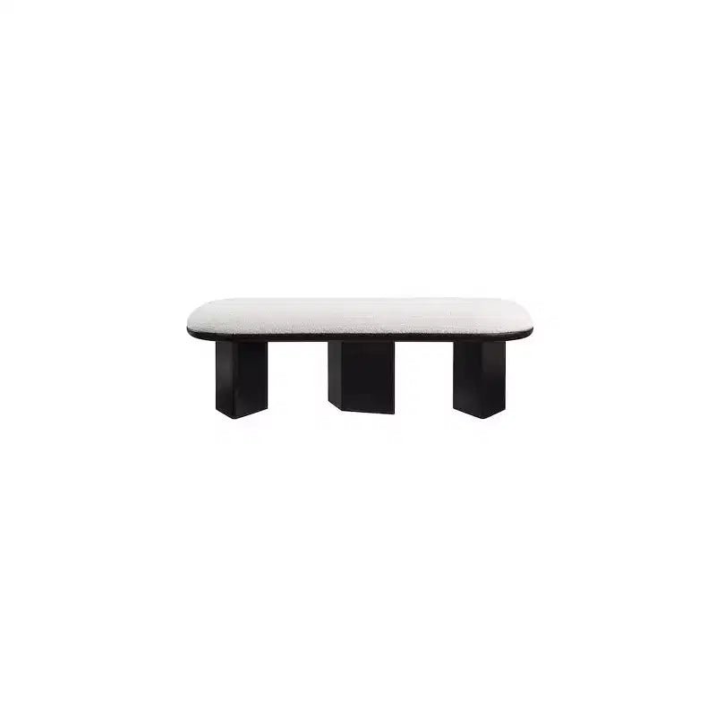 Meridian Furniture, Banc en Tissu Bouclé Wilshire