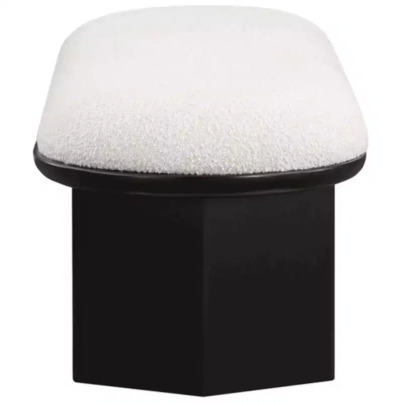 Meridian Furniture, Banc en Tissu Bouclé Wilshire
