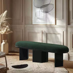 Meridian Furniture, Banc en Tissu Bouclé Wilshire
