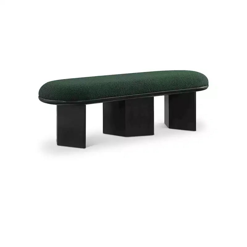 Meridian Furniture, Banc en Tissu Bouclé Wilshire