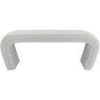Meridian Furniture,Banc Odelia en tissu bouclé