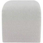 Meridian Furniture,Banc Odelia en tissu bouclé