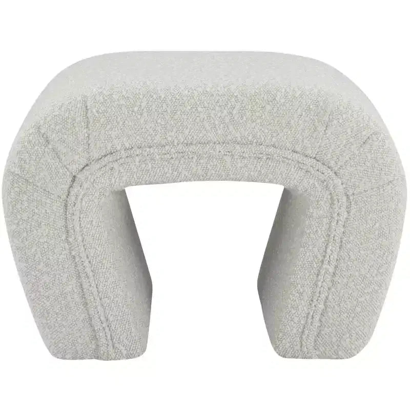 Meridian Furniture,Banc Odelia en tissu bouclé