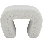 Meridian Furniture,Banc Odelia en tissu bouclé