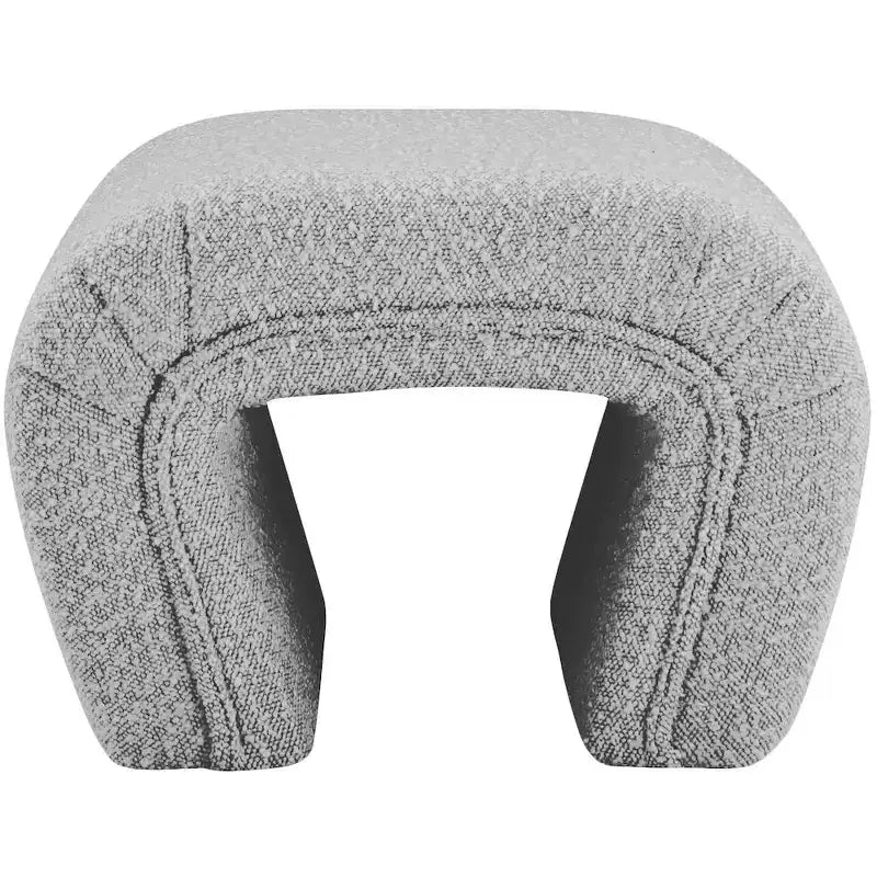 Meridian Furniture,Banc Odelia en tissu bouclé