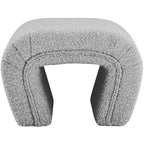 Meridian Furniture,Banc Odelia en tissu bouclé