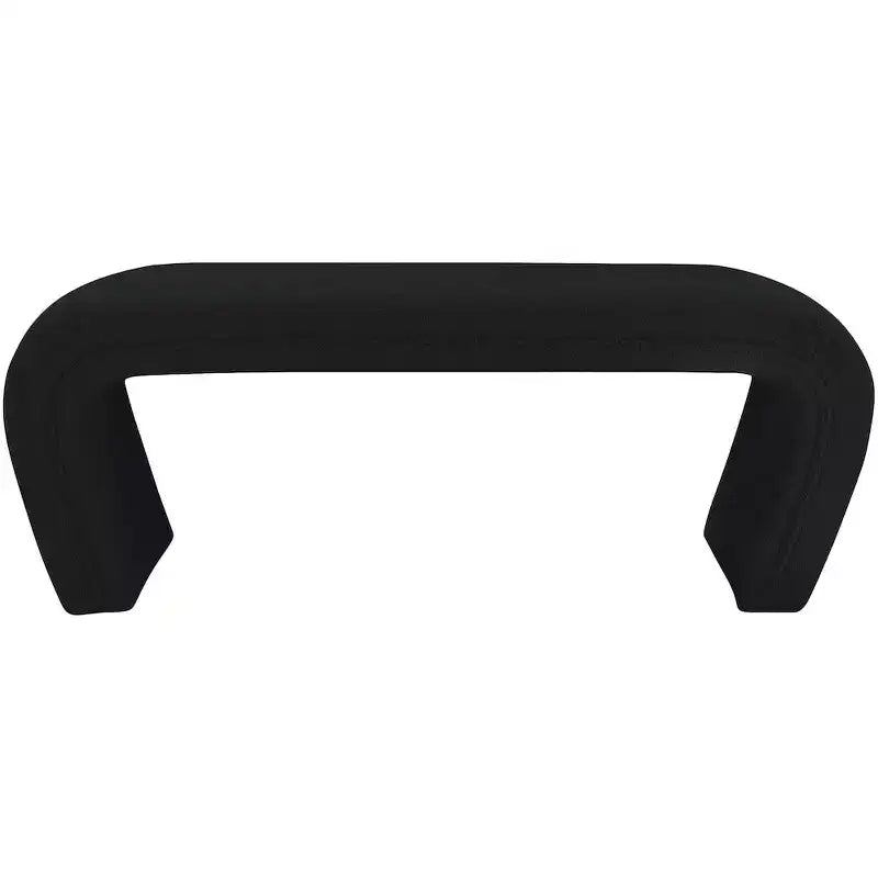 Meridian Furniture,Banc Odelia en tissu bouclé