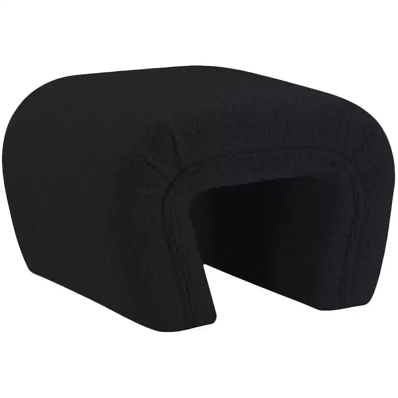 Meridian Furniture,Banc Odelia en tissu bouclé