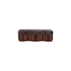 Meridian Furniture, Banc en Tissu Velours Fourrure Savoy