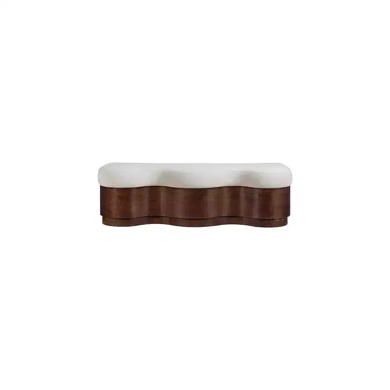 Meridian Furniture, Banc en Tissu Velours Fourrure Savoy