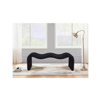 Meridian Furniture, Banc en tissu chenille Willow