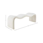 Meridian Furniture, Banc en tissu chenille Willow
