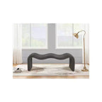 Meridian Furniture, Banc en tissu chenille Willow