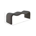 Meridian Furniture, Banc en tissu chenille Willow