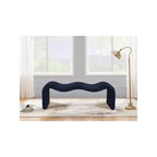 Meridian Furniture, Banc en tissu chenille Willow