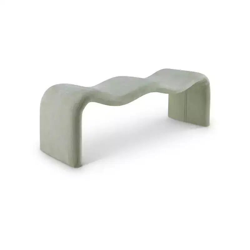 Meridian Furniture, Banc en tissu chenille Willow