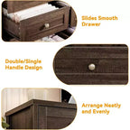Commode Acekool à 12 tiroirs, grande commode moderne pour chambre à coucher, meuble TV pour téléviseur de 65 pouces, meuble de rangement en bois pour salon, couloir