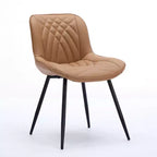 CLIHOME Lot de 2 Chaises de Salle à Manger, Chaises de Cuisine Rembourrées en Similicuir de Style Moderne du Milieu du Siècle