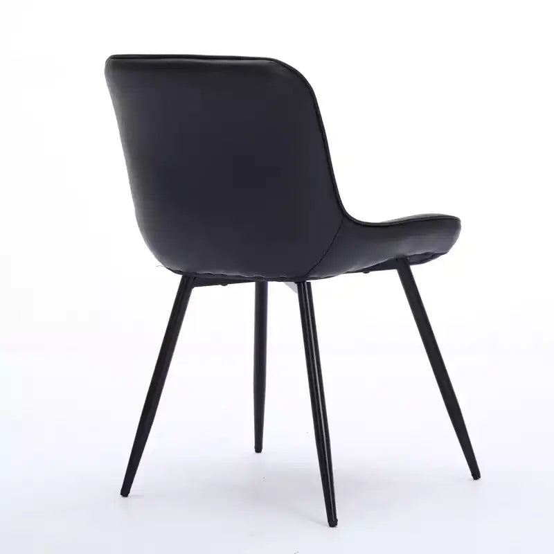 CLIHOME Lot de 2 Chaises de Salle à Manger, Chaises de Cuisine Rembourrées en Similicuir de Style Moderne du Milieu du Siècle