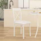 VECELO Ensemble table et 4 chaises de salle à manger, dînette en faux marbre avec 4 chaises pour cuisine, petit espace, noir/blanc