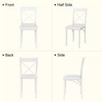 VECELO Ensemble table et 4 chaises de salle à manger, dînette en faux marbre avec 4 chaises pour cuisine, petit espace, noir/blanc