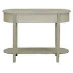 MAYEERTY Console Rétro avec Design Courbé et Finition Lisse pour Entrées Salons Couloirs Turquoise Gris
