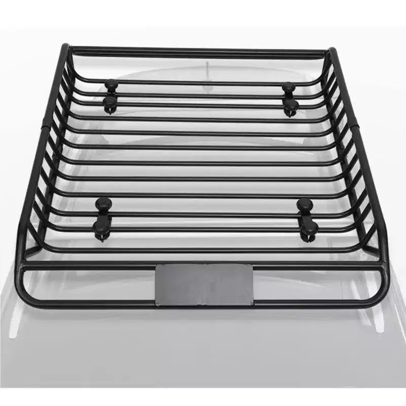 Panier de toit, 160 x 109 x 16 cm, en acier robuste antirouille – Capacité de 136 kg, universel pour SUV, voiture, camion.