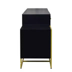 Okak Coiffeuse Meuble de Maquillage avec Miroir, Armoire de Rangement Moderne avec 4 Tiroirs, Commodes en Bois avec Table de Chevet pour Chambre à Coucher