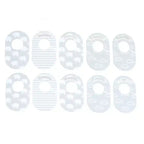 The Peanutshell Lot de 10 séparateurs pour penderie de bébé, gris
