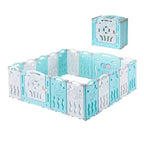 Parc pour bébé AMERLIFE, Parc portable pliable amélioré pour bébé avec panneau de jeu et portillon de sécurité