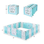 Parc pour bébé AMERLIFE, Parc portable pliable amélioré pour bébé avec panneau de jeu et portillon de sécurité