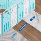 Parc pour bébé AMERLIFE, Parc portable pliable amélioré pour bébé avec panneau de jeu et portillon de sécurité