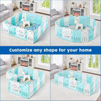 Parc pour bébé AMERLIFE, Parc portable pliable amélioré pour bébé avec panneau de jeu et portillon de sécurité